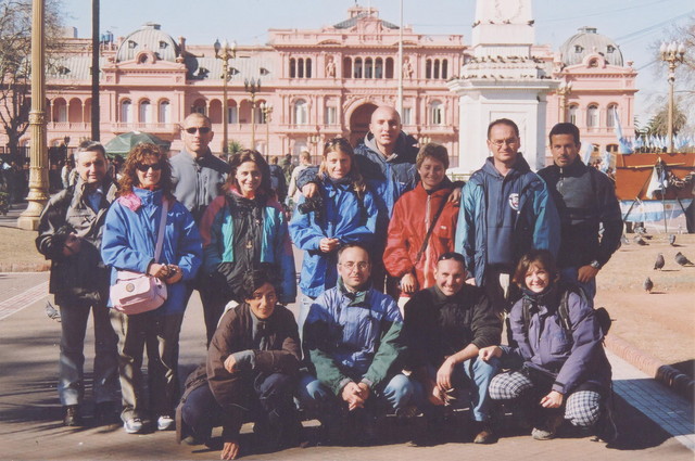 Primissima foto di gruppo... a Buenos Aires